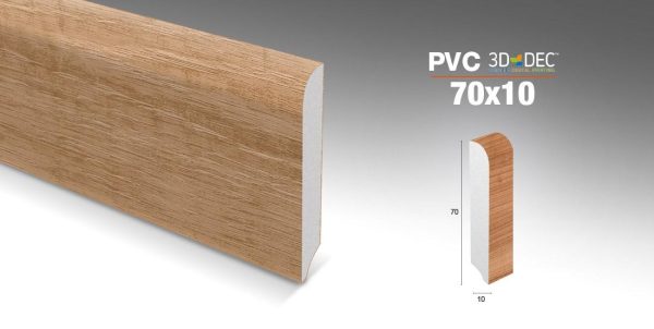 Battiscopa PVC espanso 10x70x2400mm