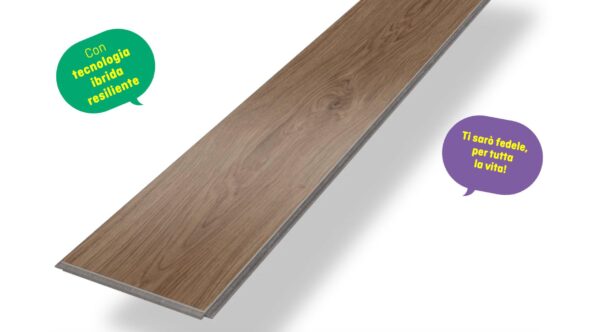 Pavimento ibrido KIWI 2.0 QUERCIA TOBACCO