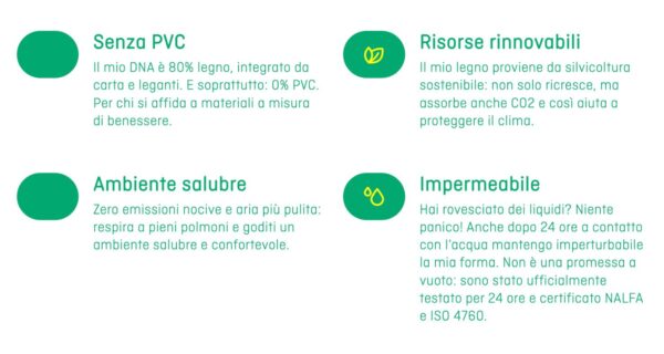 Pavimento ibrido KIWI 2.0 QUERCIA TOBACCO